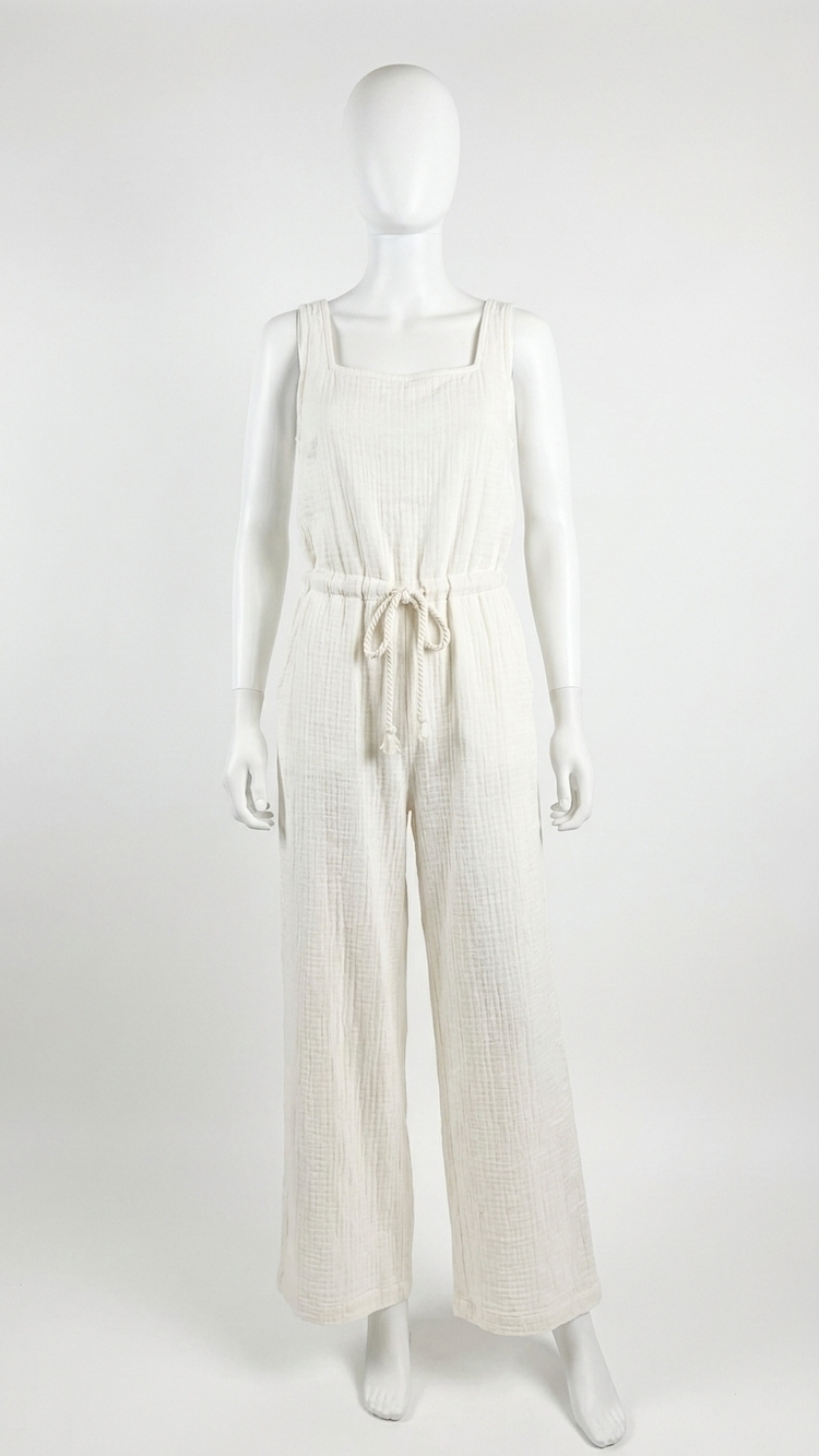 NEW BY TOGETHER cotton scoop neck jumper in white